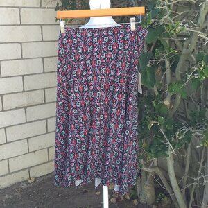 NEW LuLaRoe Azure Knit Printed Skirt Large